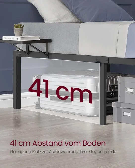 Kovová manželská posteľ 140 cm RMB094B01