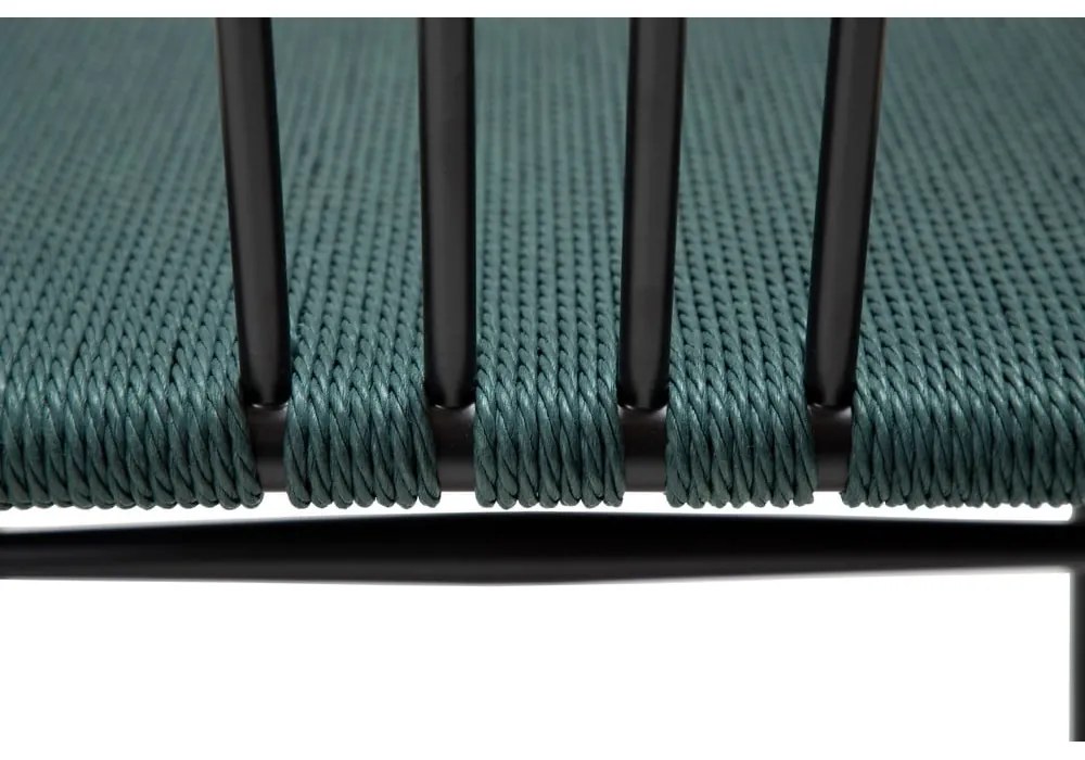 Čierno-tyrkysovomodrá jedálenská stolička Sava – DAN-FORM Denmark