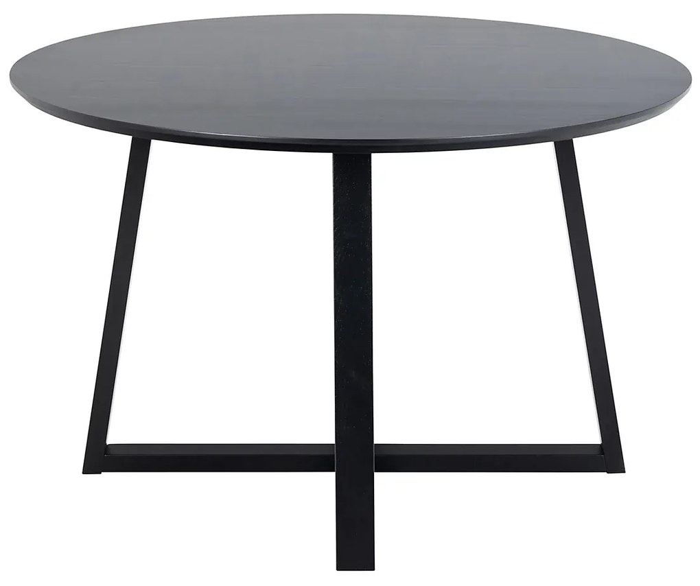 Okrúhly jedálenský stôl Malika 120 cm čierny