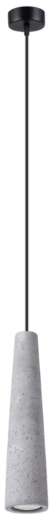 Závesné svietidlo Electra, 1x betónové tienidlo