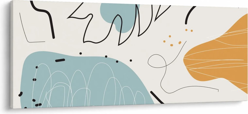 Obraz - Ilustrácia listu (120x50 cm)