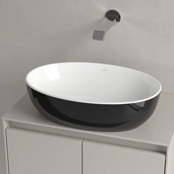 Villeroy & Boch 438848BCT8 - Zapustené umývadlo ARTIS 48x32,5 cm keramika/čierna