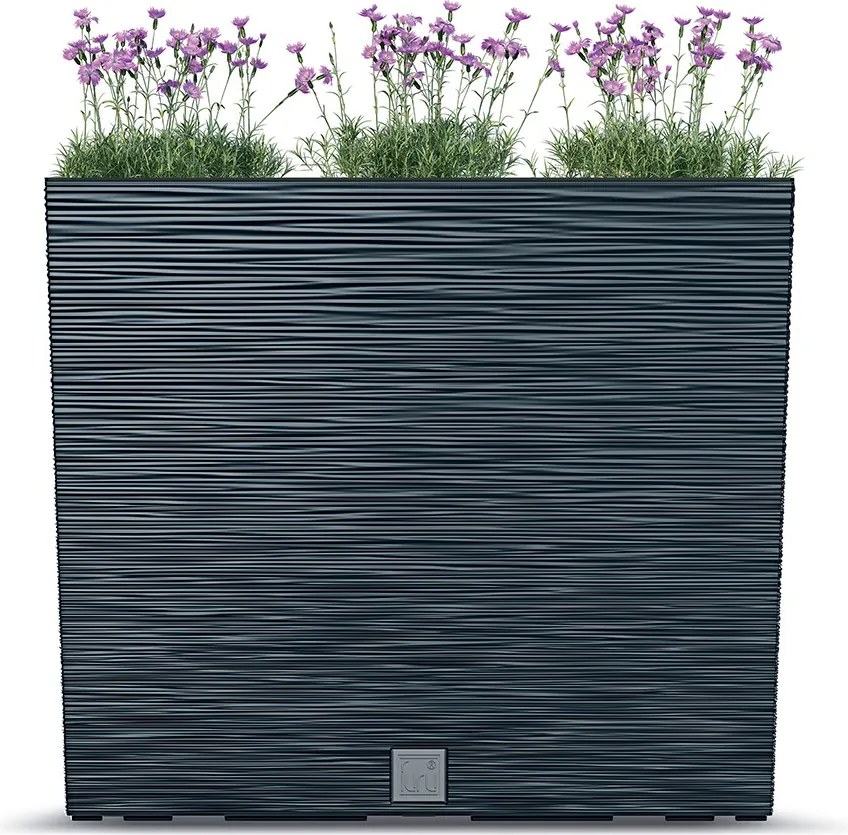 Vysoký truhlík FURUSE II šedý