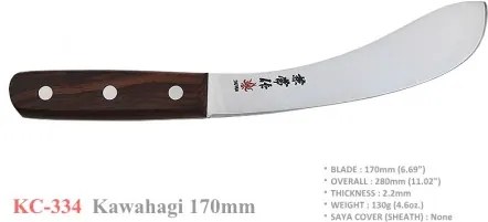 nůž Kawahagi 170 mm Kanetsune Meat Procesing Series