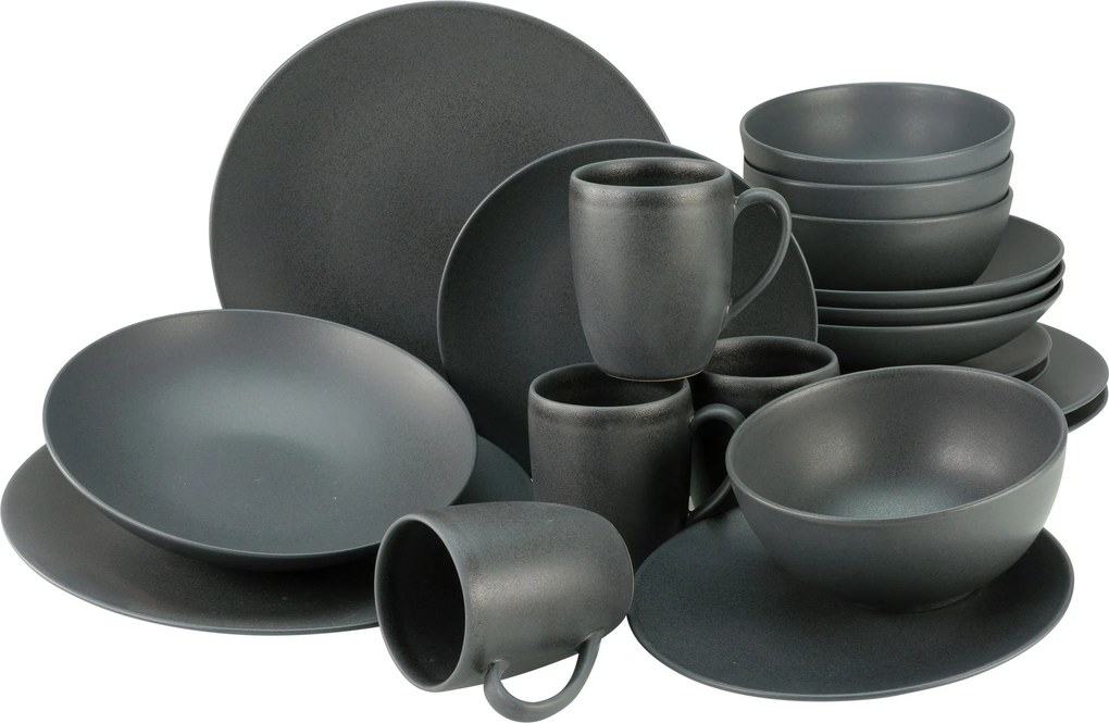 XXXLutz KOMBINOVANÝ SERVIS Soft Touch black 20-dielne Creatable - Online Only bytové doplnky - 0077680297