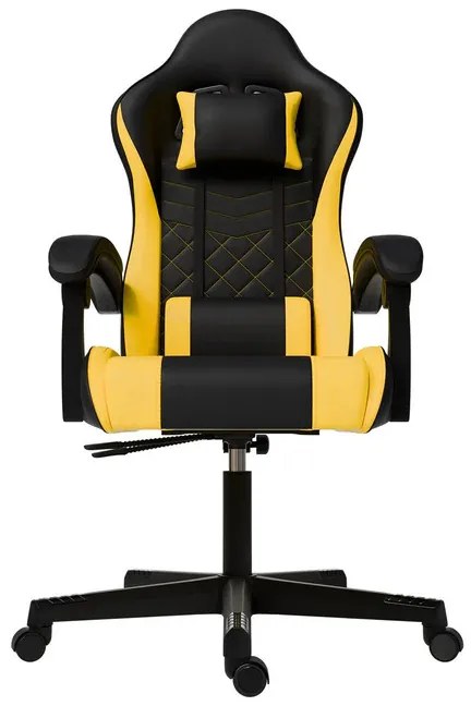 InternetovaZahrada Kancelárska stolička HyperSeat - čierna/žltá