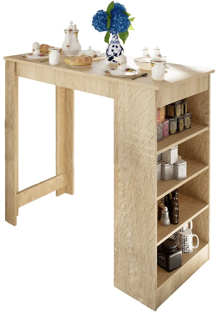 Barový stôl AUSTEN, dub Sonoma