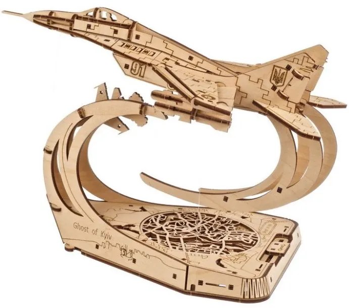 Ugears 3D drevené mechanické puzzle The Ghost of Kyiv