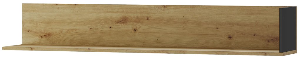 Polica Lorren 35 (dub artisan + čierna matná). Akcia -23%. Vlastná spoľahlivá doprava až k Vám domov. 1068169
