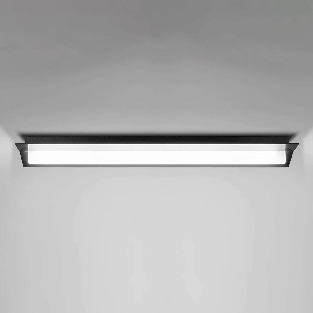 Stropné LED svietidlo Flurry, 70 cm, čierne