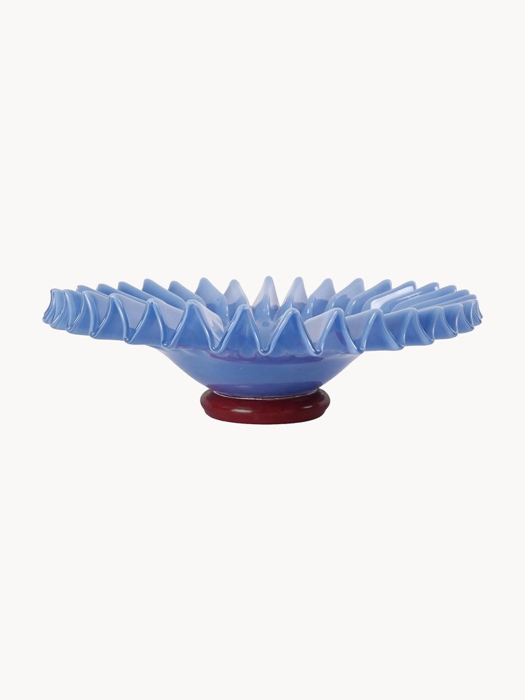 Ručne fúkaný servírovací tanier Lori, Ø 38 cm