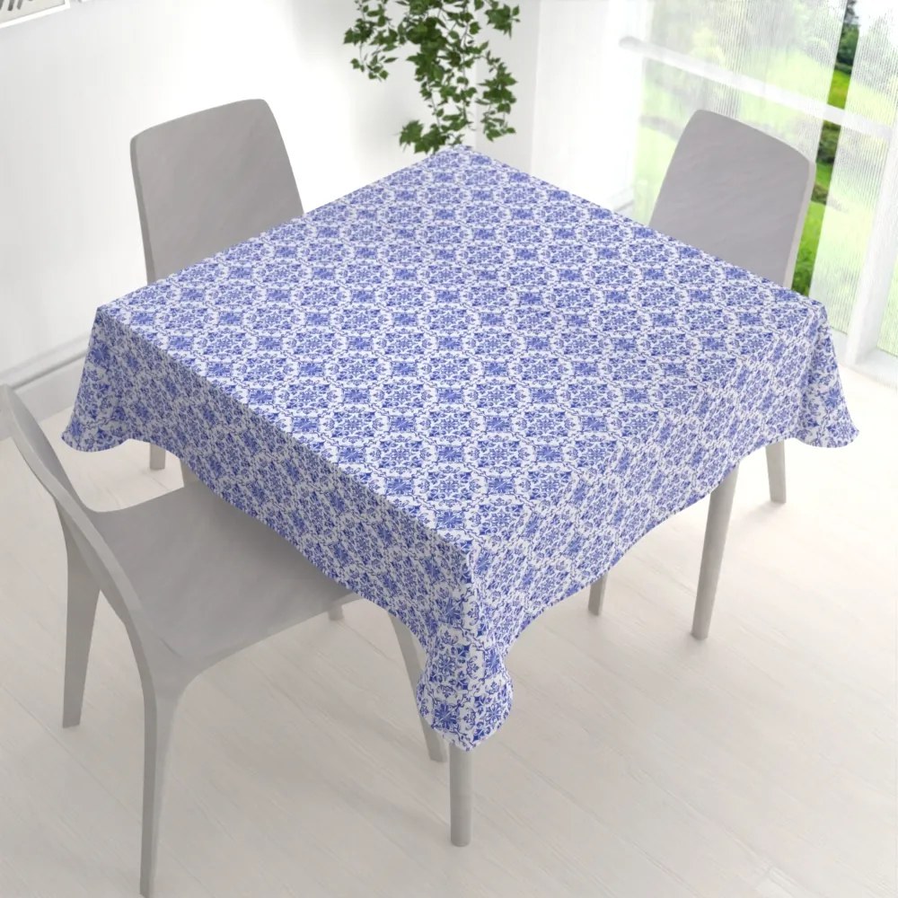 Biante Teflónový štvorcový obrus TF-118 Modro-biely vzor Maroko 40x40 cm