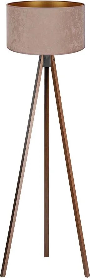 Brilagi - Stojacia lampa VELVET 1xE27/60W/230V wenge/béžová