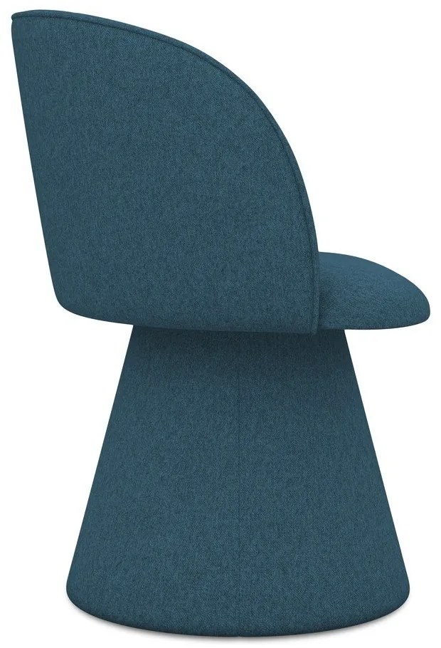 Modré čalúnené jedálenské kreslo Maia – Makamii