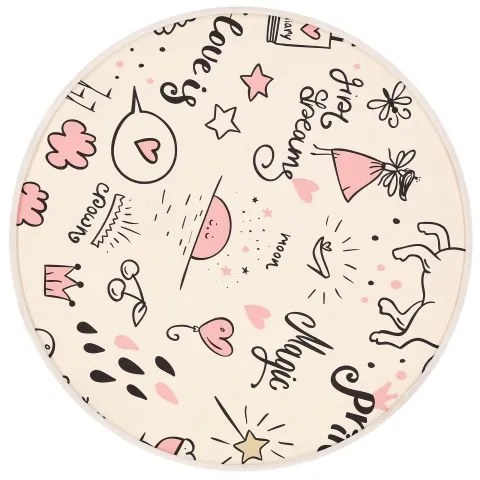 Detské stropné svietidlo KIDDY 2xE27/40W/230V béžová/ružová