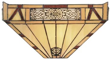 Vitráž lampa Tiffany nástenná kolekcia AFRIKA 36*18
