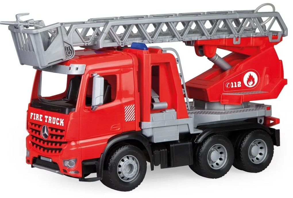 Lena Hasičské auto s funkčnou striekačkou Mercedes Benz Arocs, 47 cm