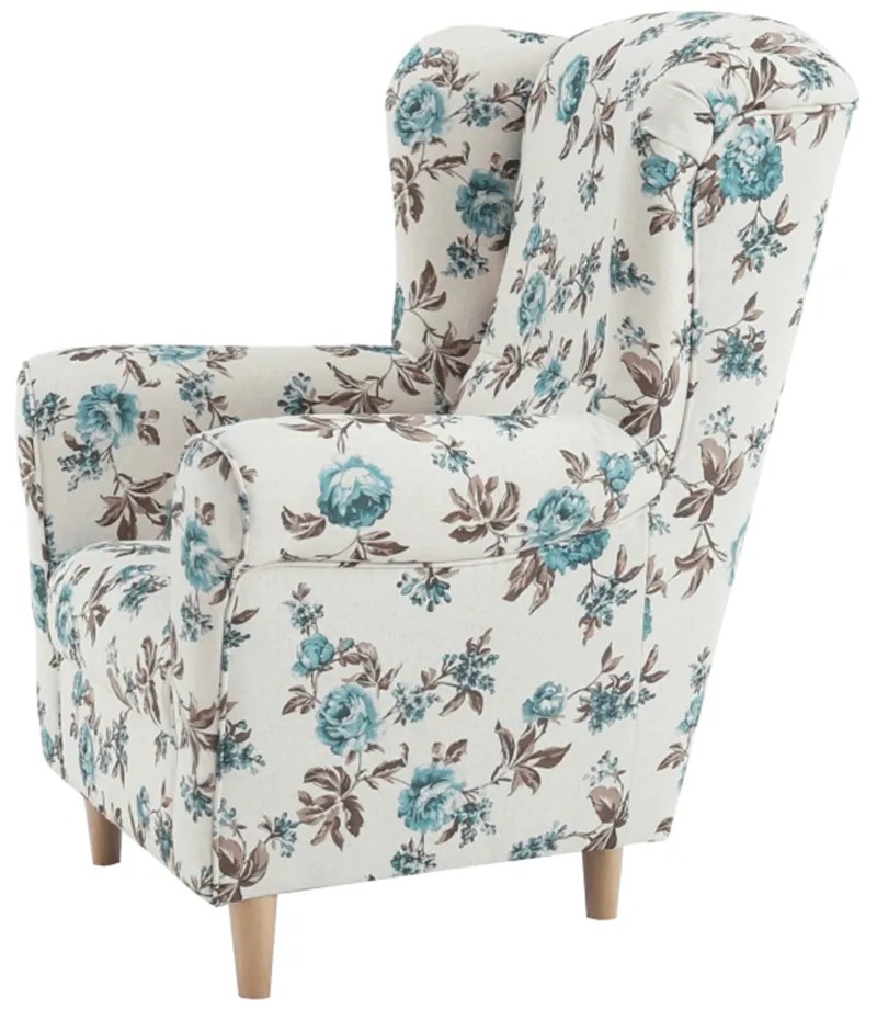 Tempo Kondela Kreslo ušiak, látka rose 14, CHARLOT