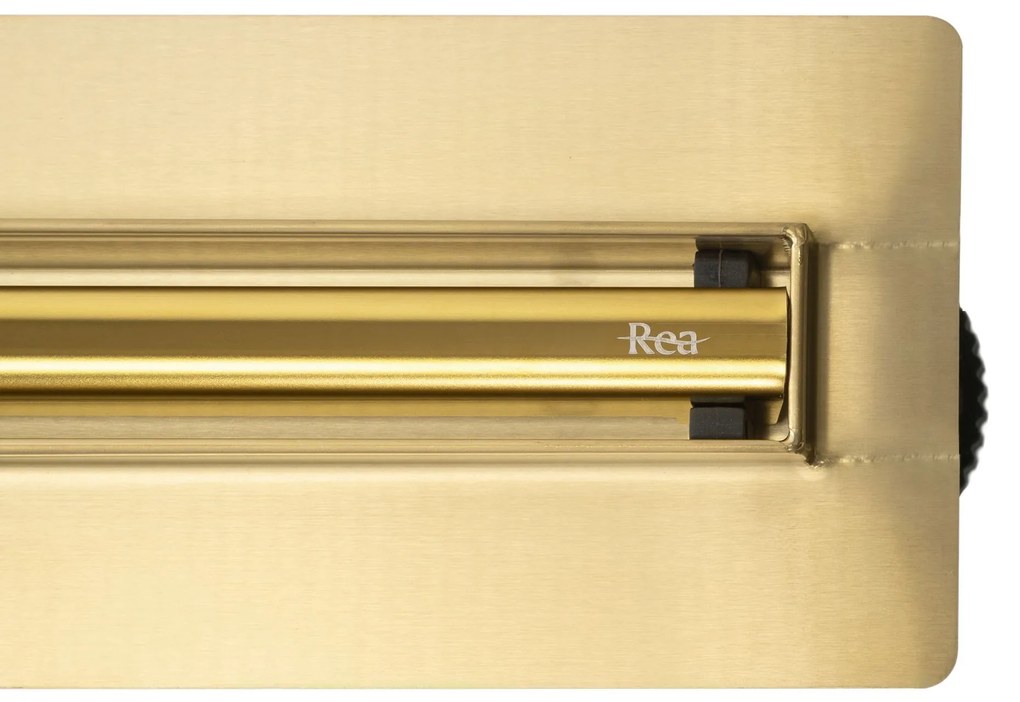 Rea Neox Slim Pro, odtokový žľab 70cm, zlatá lesklá, REA-G2718