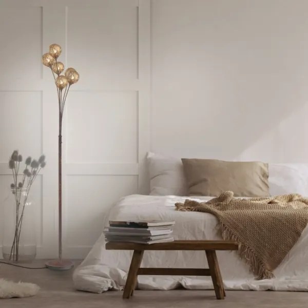 Paul Neuhaus 398-48 - Stojacia lampa GRETA 6xG9/40W/230V