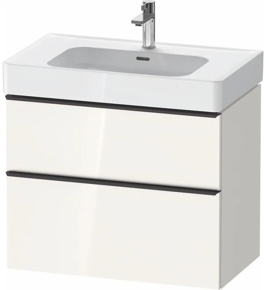DURAVIT D-Neo závesná skrinka pod umývadlo, 2 zásuvky, 784 x 452 x 625 mm, biela vysoký lesk, DE4377022220000