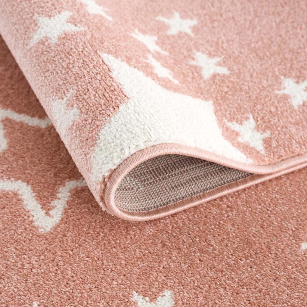 Dekorstudio ANIME koberec pre deti - ružové hviezdy 9387 Rozmer koberca: 120x160cm