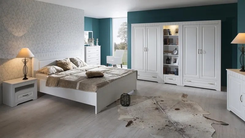 Široká komoda Atik, biela