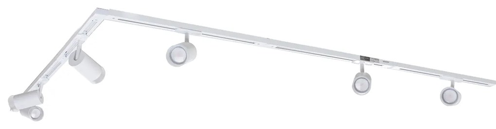 Moderný koľajnicový systém s 5 bodovými svetlami biely 1-fázový - Iconic Jeana