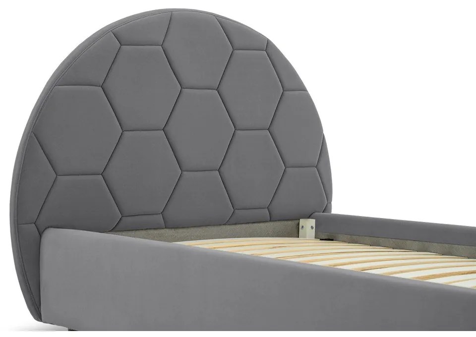 Sivá detská posteľ 90x200 cm Mercury – Scandic