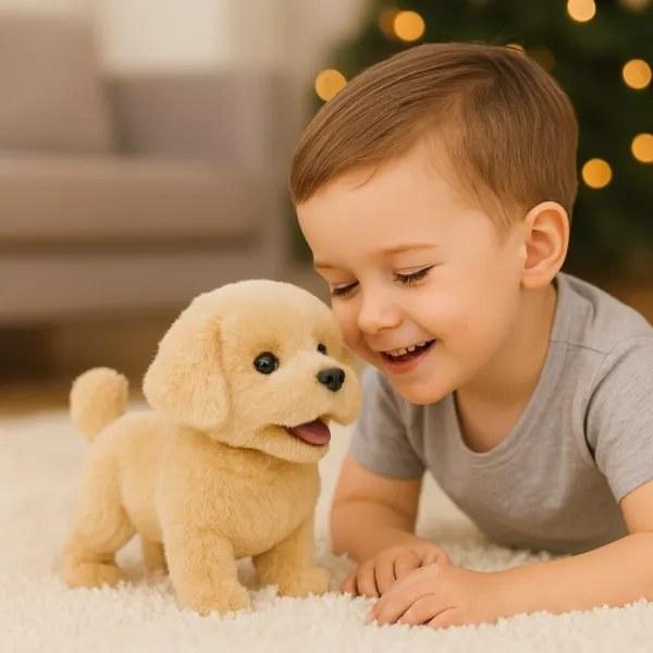 Plyšový psík na batérie Golden Retriever