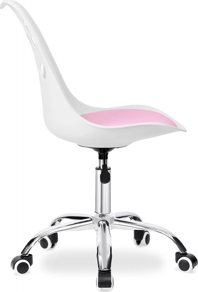 Bieloružová otočná stolička Grover