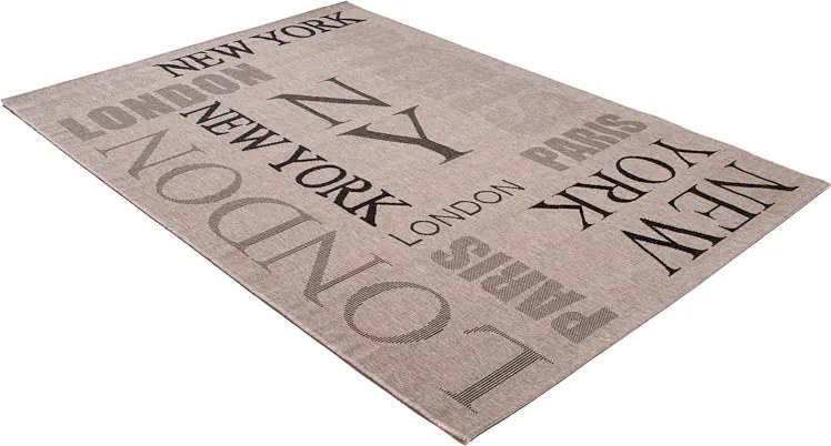 TA Koberec 20224 Strieborná / čierna