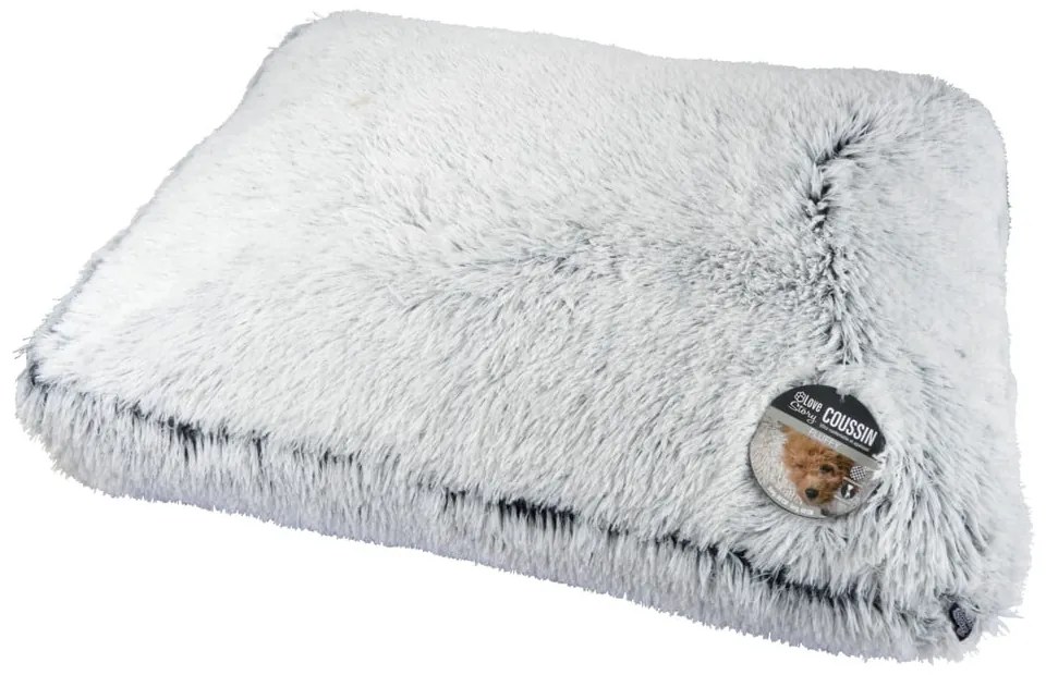 Biely pelech pre psa 80x60 cm Fluffy Heather – Love Story