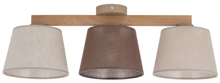 Brilagi - Prisadený luster LATTE 3xE27/15W/230V borovica/mix