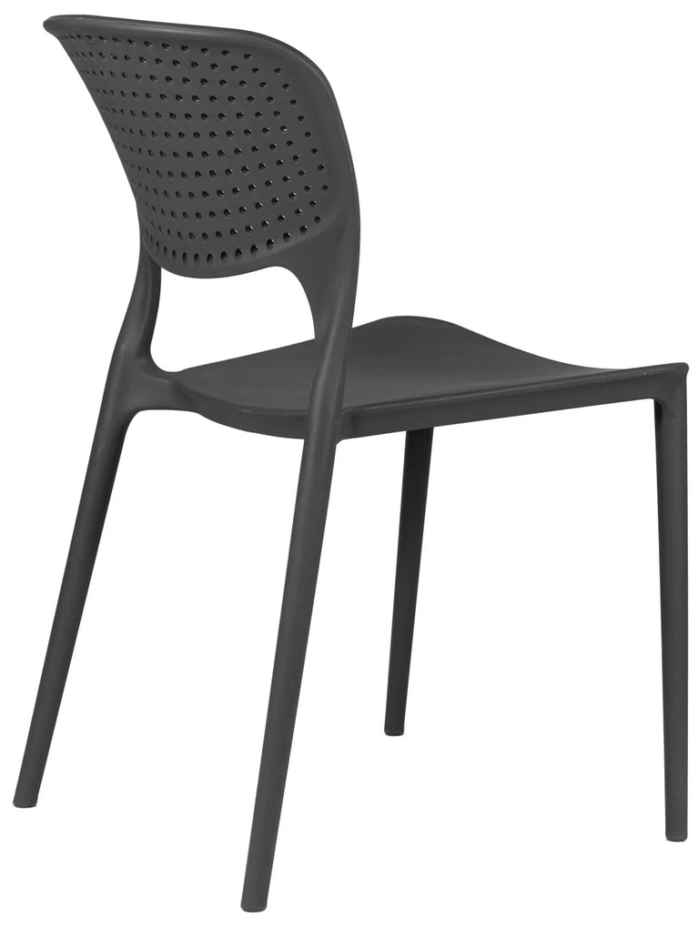 TODO Sivá (grafit/antracit) - MODERNÁ STOLIČKA DO KUCHYNE ZÁHRADY KAVIARNE (STOHOVATEĽNÁ)