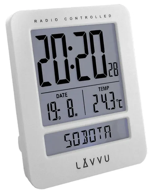 Digitálny budík Lavvu Duo White, 9,2 cm