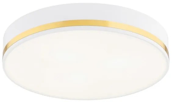 Argon 7034 - Stropné svietidlo AMORE 2xE27/15W/230V pr. 25 cm biela/zlatá