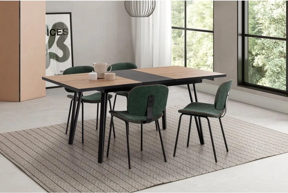 Jedálenský stôl s doskou v dubovom dekore 90x140 cm Cleo - Marckeric