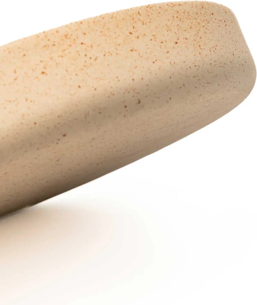 Dekoračná miska ORYVEN, sklolaminát, priemer 30 cm, béžová