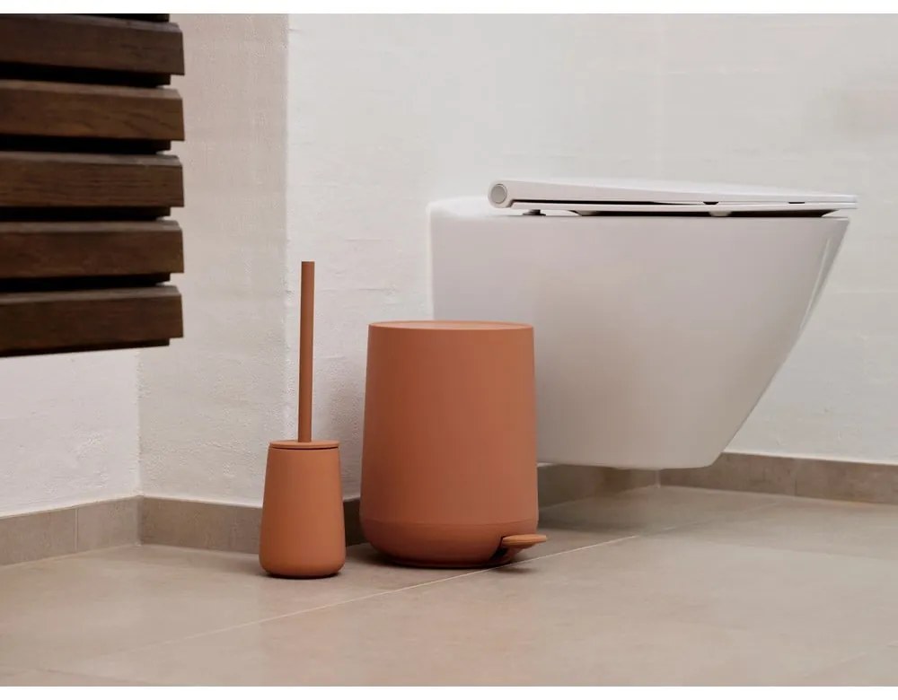 Oranžová kameninová WC kefa Nova One – Zone