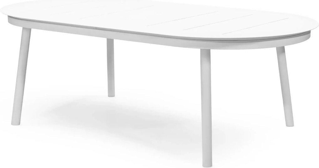 Rozkladací záhradný stôl Marinelli 230\/300 cm biely