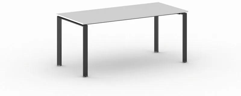 Rokovací stôl INFINITY s čiernou podnožou 1800 x 900 x 750 mm, dub prírodný