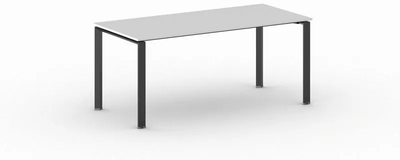 Rokovací stôl INFINITY s čiernou podnožou 1800 x 900 x 750 mm, wenge