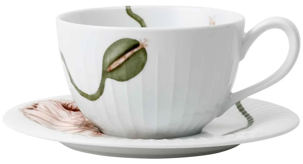 KÄHLER Porcelánová šálka s podšálkou Hammershøi Poppy 380 ml