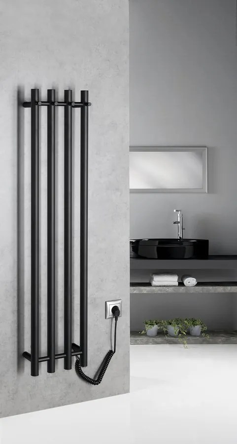 Sapho Sapho, PAPINADO elektrický sušiak uterákov, 263x1200mm, 85W, čierna mat, ER350