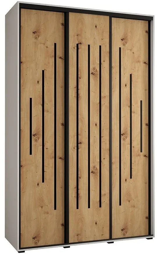 Skriňa 45 Canaris 12 160 biela/artisan/čierna