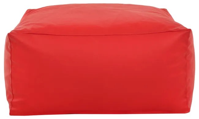 Taburetka červená kocka ekokoža