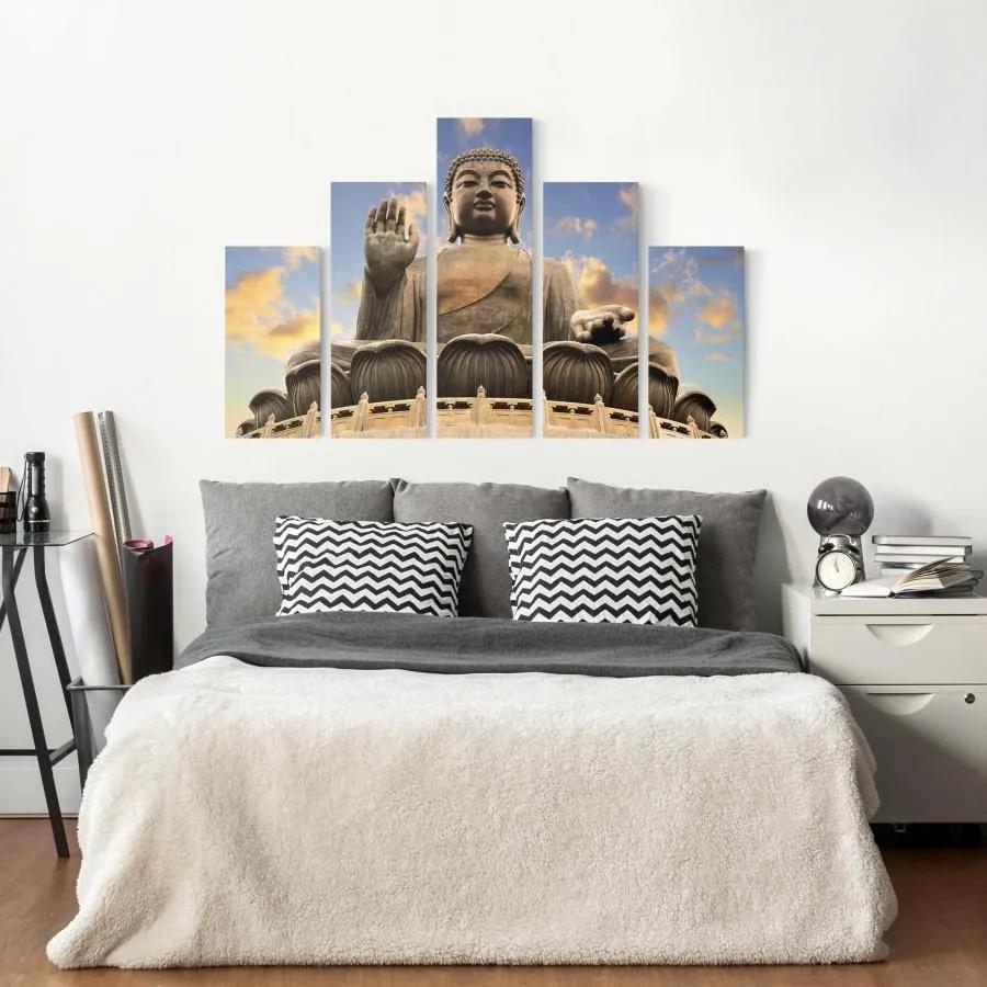 Manufakturer -  Päťdielny obraz Veľký Budha