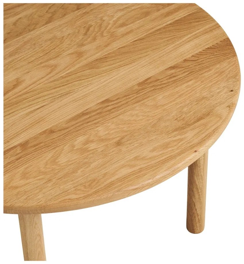 Okrúhly konferenčný stolík z dubového dreva v prírodnej farbe ø 70 cm Jena – House Nordic