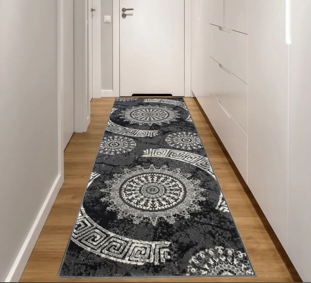 Behúň TAPIS Rosette - tmavo šedý